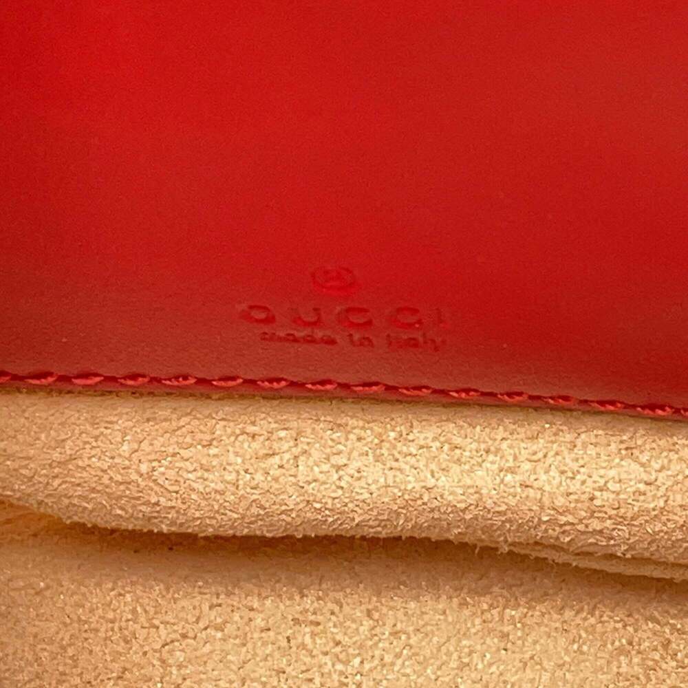 GUCCI Red GG Marmont Shoulder Bag - Picture 15 of 16